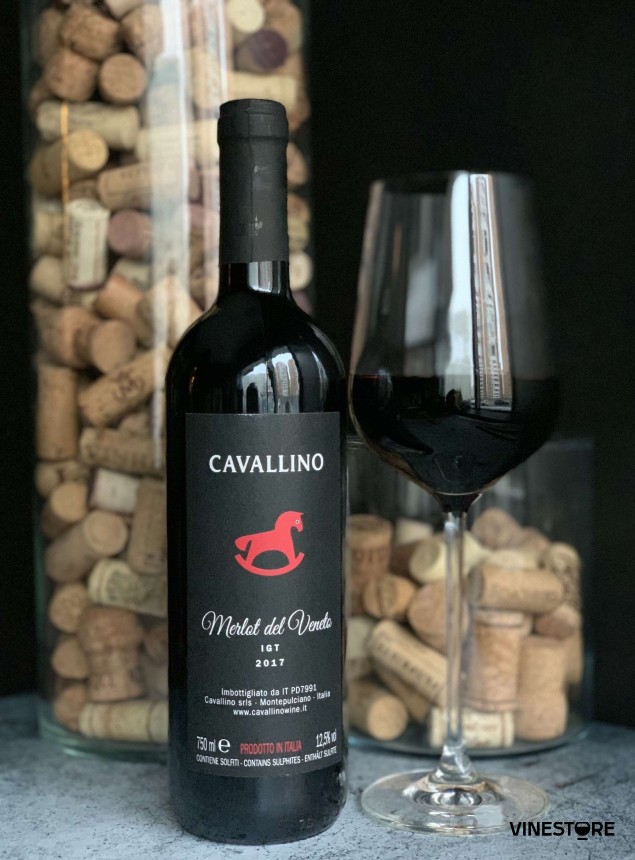 Вино Cavallino Merlot del Veneto 2017 0.75 л