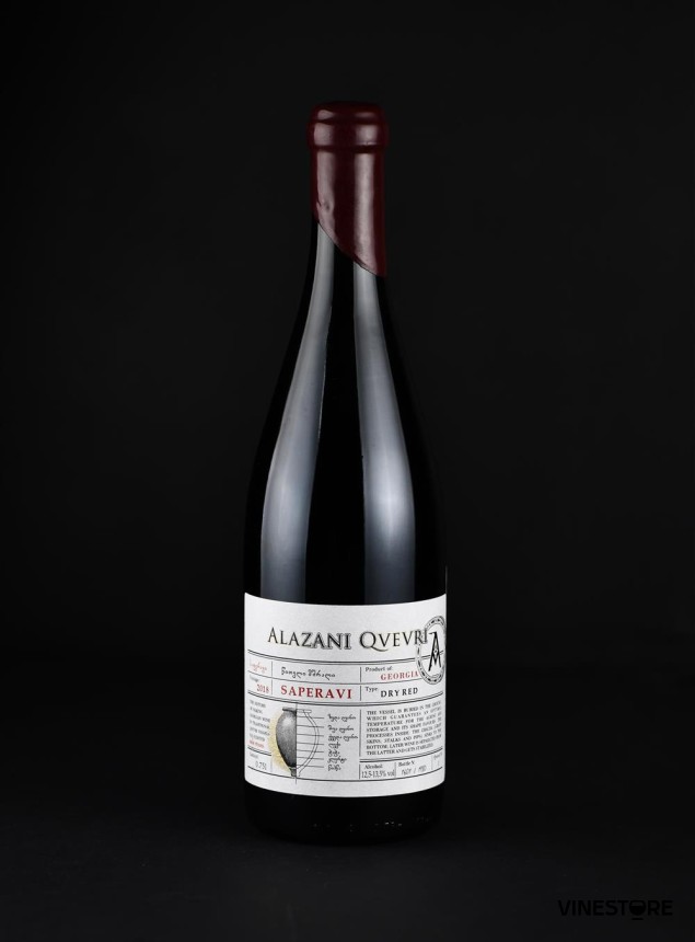 Вино Alazani Qvevri Saperavi 2018 0.75 л