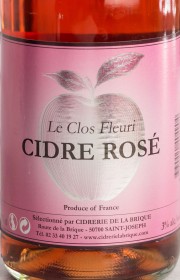 Сидр Le Clos Fleuri Rose розовый полусухой
