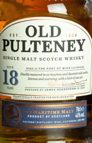 Виски односолодовый Old Pulteney 18 Years Old 0.7 л