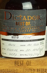 Ром Dictador Best Of Rum Style 1978 0.7 л