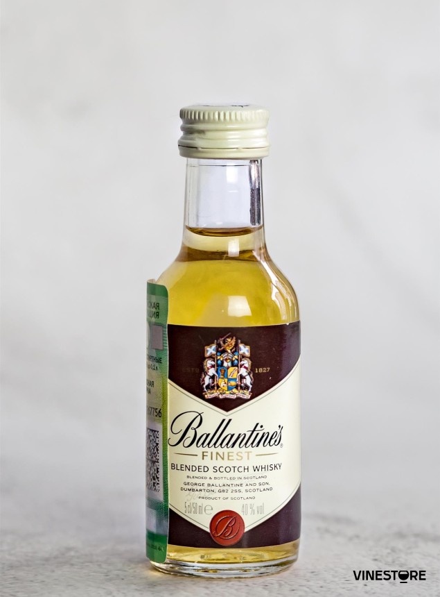 Виски купажированный Ballantine's Finest 0.05 л