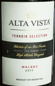 Вино Alta Vista Malbec Terroir Selection 2017 0.75 л