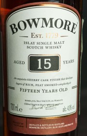 Виски односолодовый Bowmore 15 Years Old 0.7 л