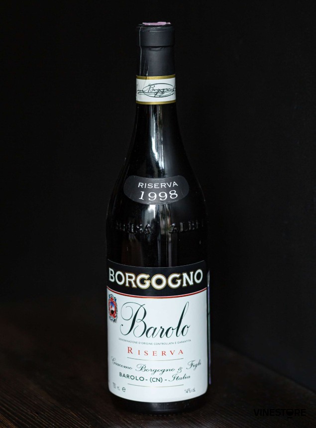 Вино Borgogno Barolo Riserva 1998 0.75 л