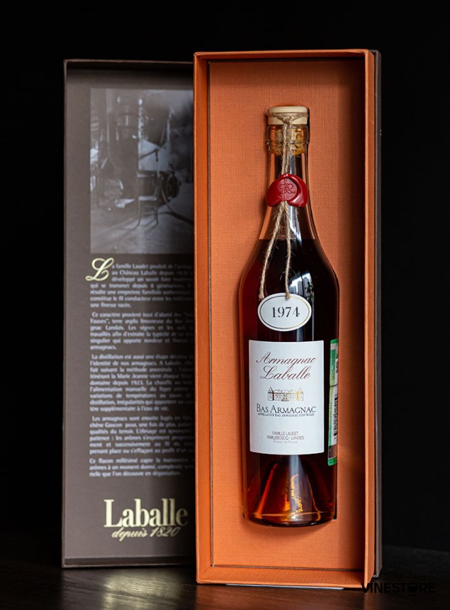 Арманьяк Chateau Laballe Vintage в подарочной коробке 1974 0.5 л